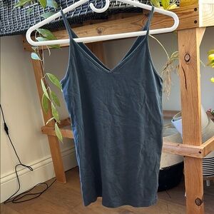 Women's V-Neck Tank Top - Dark blue